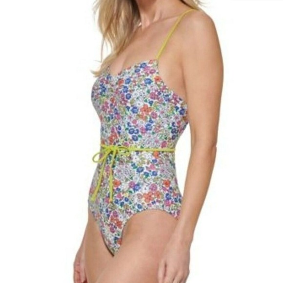 Tommy Hilfiger Other - Tommy Hilfiger Women's Penelope Floral One Piece Belted SwimSuit NWT - Size 18